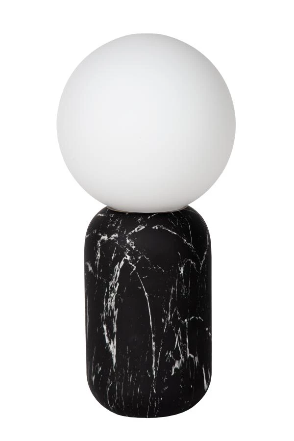 Lucide MARBOL - Lampe de table - Ø 15 cm - 1xE27 - Noir - éteint
